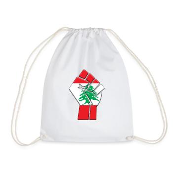 Libanon Flagge Libanon Country Pride Native - Turnbeutel - Weiß - Vorne