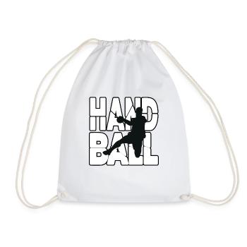 Handball sport, for the love of handball - Drawstring Bag - white - Front