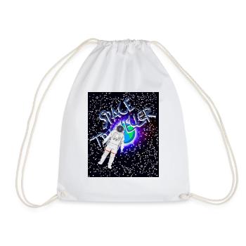 Man in space - Drawstring Bag - white - Front