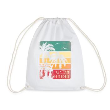Goa India - Drawstring Bag - white - Front