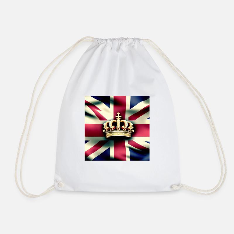 CORONATION TSHIRT - Drawstring Bag - white