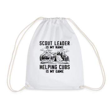 Camping Scoutmaster - Drôle de chef scout - Sac de sport léger - blanc - Devant