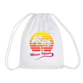 Marco Island - Drawstring Bag - white - Front
