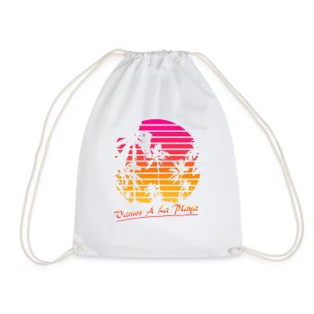 Vamos A La Playa - Drawstring Bag - white - Front