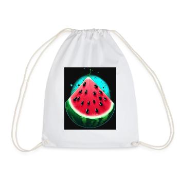 WATERMELON - Drawstring Bag - white - Front