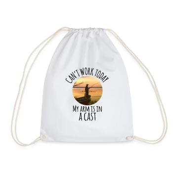 Voyages humoristiques d’appréciation des pêcheurs - Sac de sport léger - blanc - Devant