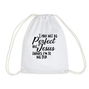 Inspirational Redeemed Christians Prideful - Drawstring Bag - white - Front