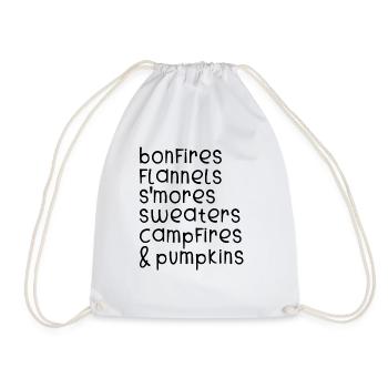 Humorous Gratefully Celebrating Festivities - Drawstring Bag - white - Front
