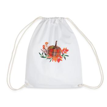 Illustration inspirante de Thanksgivings à la citrouille - Sac de sport léger - blanc - Devant