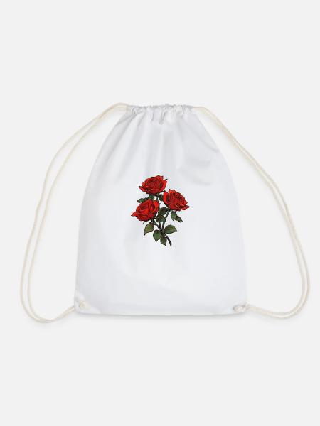 Neuheit Rote Rosen Liebhaber Kühle Rosen Blumen Humor - Turnbeutel - Weiß