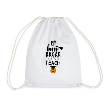 Hilarious Witchy Teaching Impressionist Professor - Drawstring Bag - white - Front