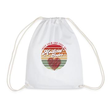 Medical Assistant - Medical Coder - Drawstring Bag - white - Front