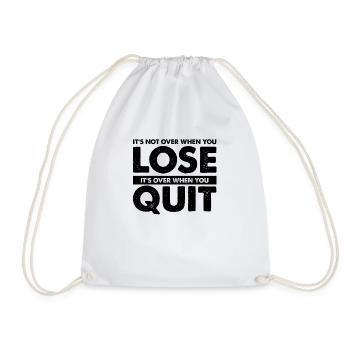 Novelty Inspirational CEO Uplifting Messages - Drawstring Bag - white - Front