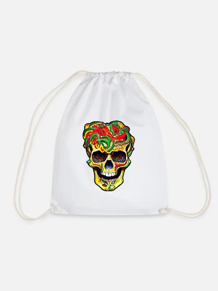Skull Color - Turnbeutel - Weiß