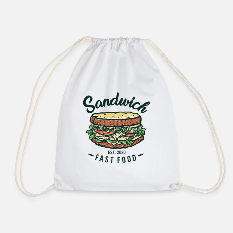 Sandwich - Turnbeutel - Weiß