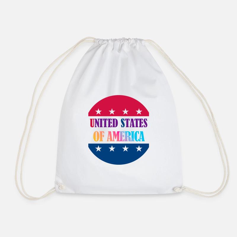 USA - Turnbeutel - Weiß
