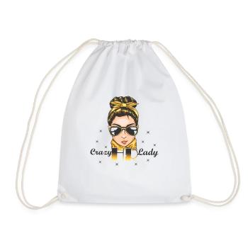 Crazy HR Lady - Human Resources - Drawstring Bag - white - Front
