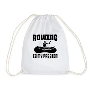 Rowing Team Rowing Rowing Rowing Club - Drawstring Bag - white - Front