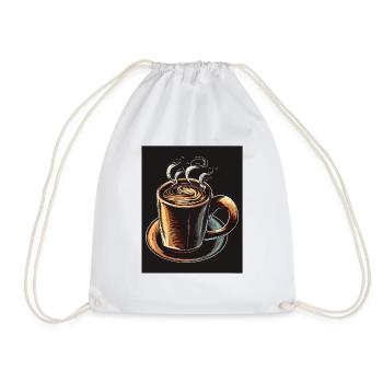 TASSES À CAFÉ - Sac de sport léger - blanc - Devant