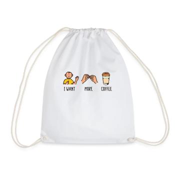 SLP AAC Coffee Lover Orthophoniste - Sac de sport léger - blanc - Devant