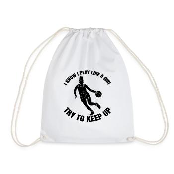 Basketball Basketball Team Basketball Player - Sac de sport léger - blanc - Devant