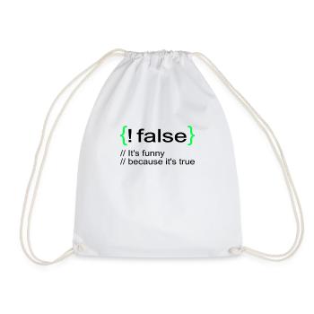 Drôle Lol Nerd Informaticien - Sac de sport léger - blanc - Devant