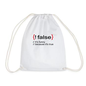 Drôle Lol Nerd Informaticien - Sac de sport léger - blanc - Devant