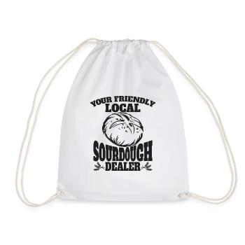 Sourdough Starter Sourdough Bread Baking Fans Baking - Drawstring Bag - white - Front