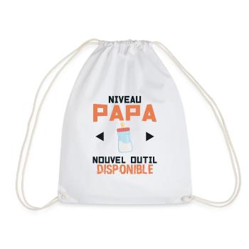 Niveau PAPA - Biberon - Nouvel Outil Disponible ! - Sac de sport léger - blanc - Devant