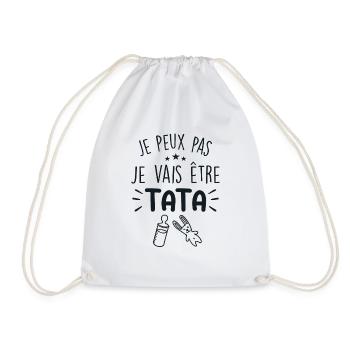 Je Peux Pas, Je Vais Être TATA - Sac de sport léger - blanc - Devant