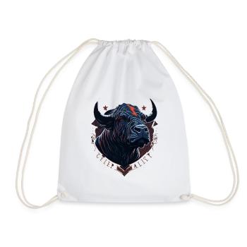 Tête de taureau de vache - Sac de sport léger - blanc - Devant
