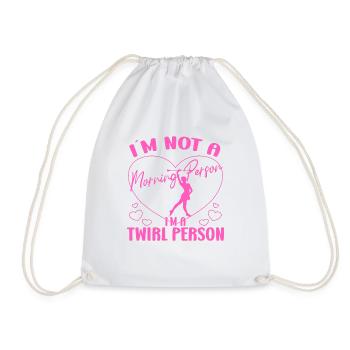 Baton Twirling Just A Baton Twirl Girl Baton Cadeaux - Sac de sport léger - blanc - Devant