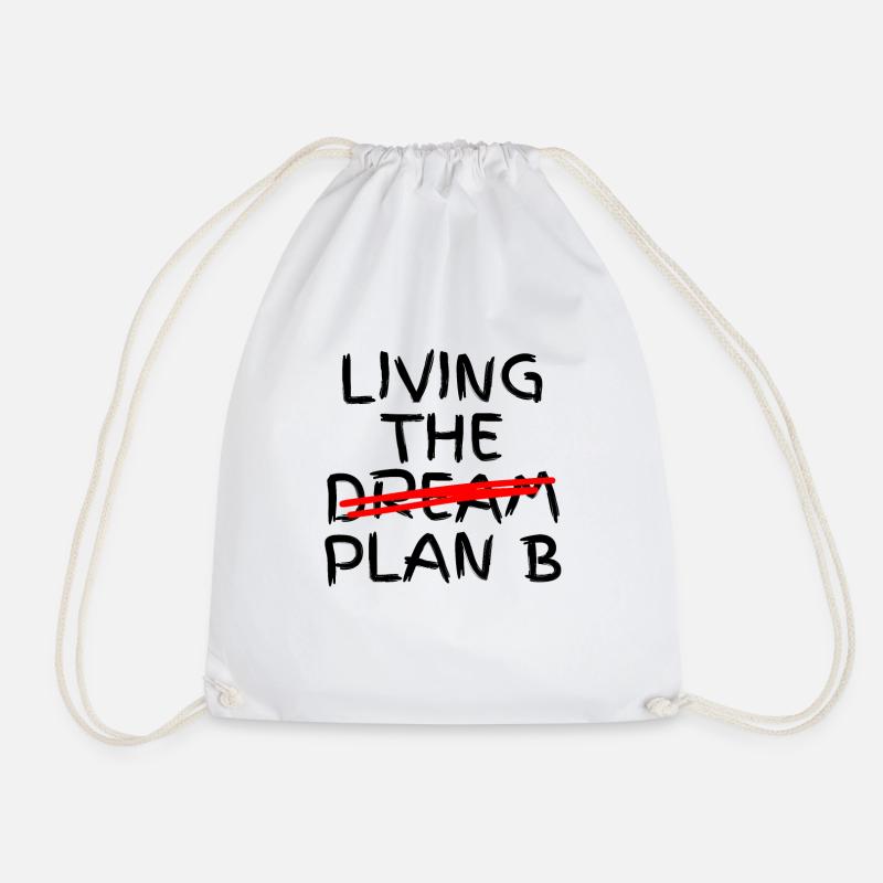 Living The Plan B - Turnbeutel - Weiß