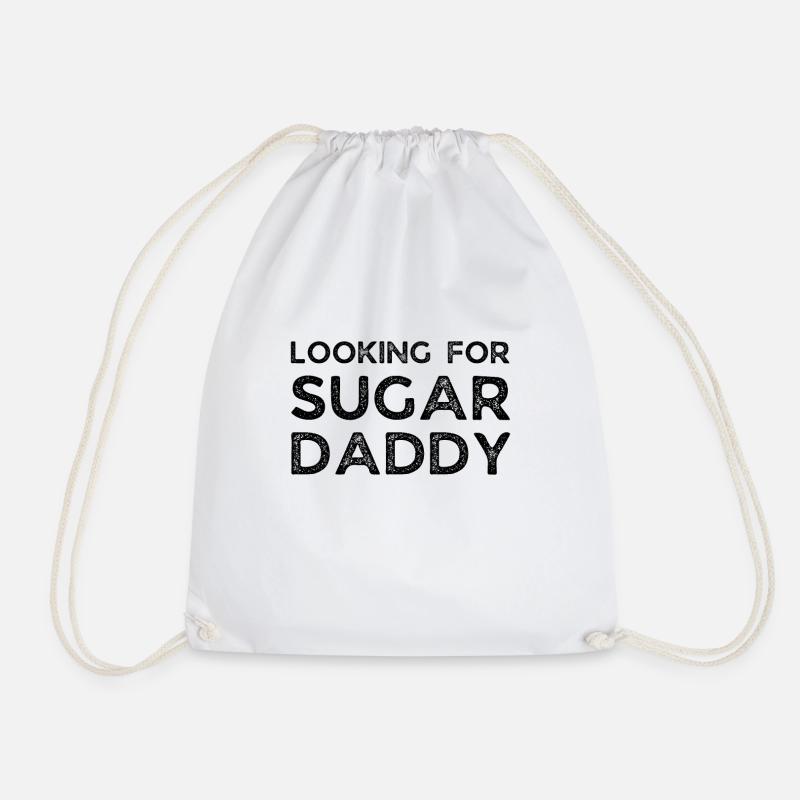 Looking For Sugar Daddy - Turnbeutel - Weiß