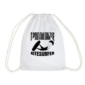 Kitesurfer Windsurfer Kitesurfing Windsurfing - Turnbeutel - Weiß - Vorne