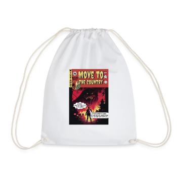 Retro Horror Comic - Move to The Country - Drawstring Bag - white - Front