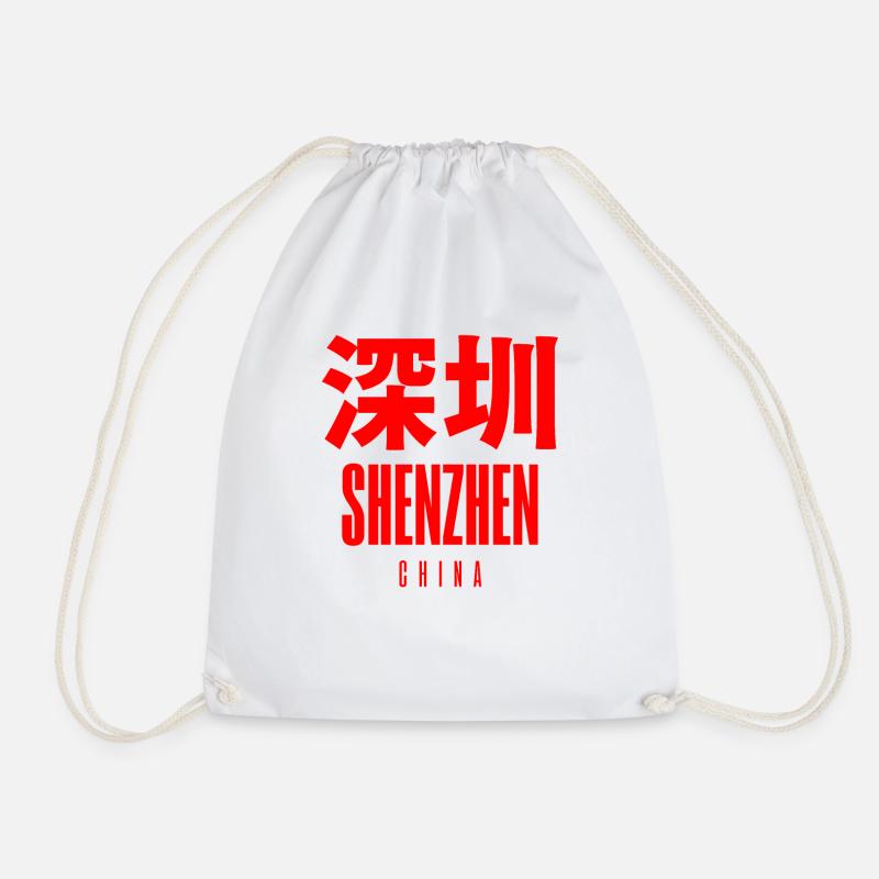 Shenzhen China - Turnbeutel - Weiß