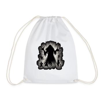 FIGURES D’OMBRE EFFRAYANTES - Sac de sport léger - blanc - Devant