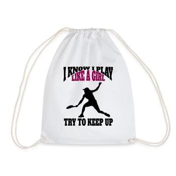 Tennis Club Tennis Player Tennis Tennis Lovers - Drawstring Bag - white - Front