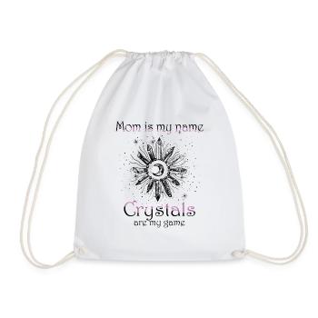 Funny Gemstone Chakra Healer Spiritual - Drawstring Bag - white - Front