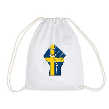 Schweden Flagge Land Stolz Einheimische Abstammung Familie - Turnbeutel - Weiß - Vorne