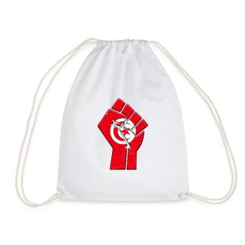 Tunisia Flag Tunisian Country Pride Native Family - Drawstring Bag - white - Front