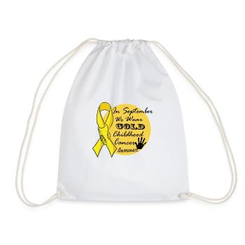 In September We Wear Gold Childhood Cancer Awarene - Sac de sport léger - blanc - Devant