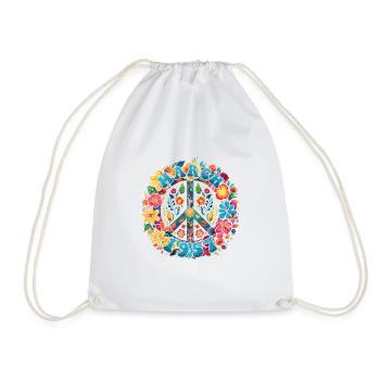 Flower Power Hippie Birthday - Mars 1957 - Sac de sport léger - blanc - Devant