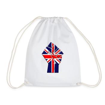 United Kindgom Flagge Britisches Großbritannien Country Pride - Turnbeutel - Weiß - Vorne