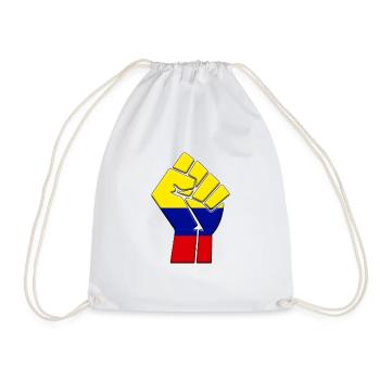 Colombia Flag Colombian Country Pride Native - Drawstring Bag - white - Front