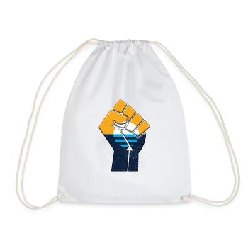 City Of Milwaukee Flag Pride Native Home Family - Drawstring Bag - white - Front