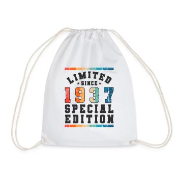 Limited Edition since 1937 Birthday Gift - Drawstring Bag - white - Front