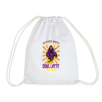 Funny Grim Reaper Lover Halloween Horror - Drawstring Bag - white - Front