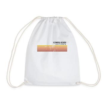 Retro Hermosa Beach Californie Vintage Vacances - Sac de sport léger - blanc - Devant